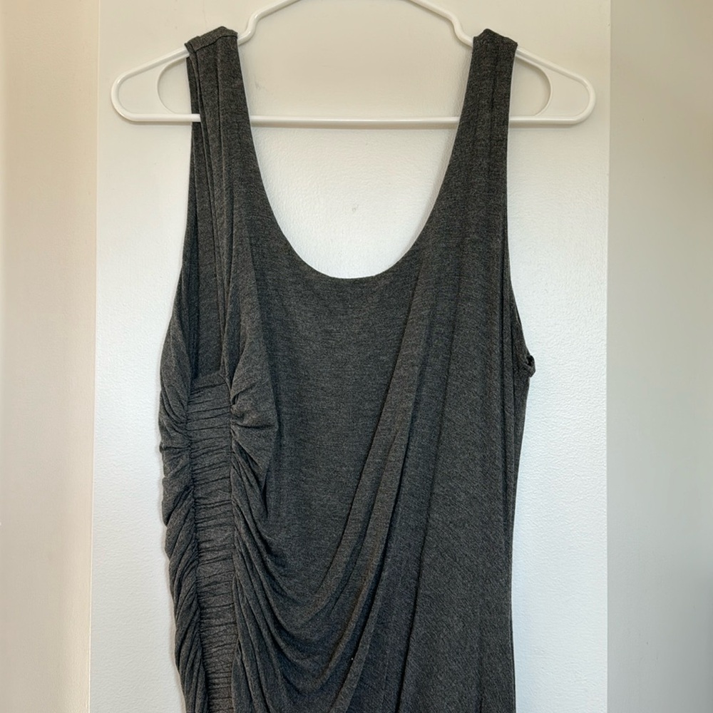 grey midi dress
